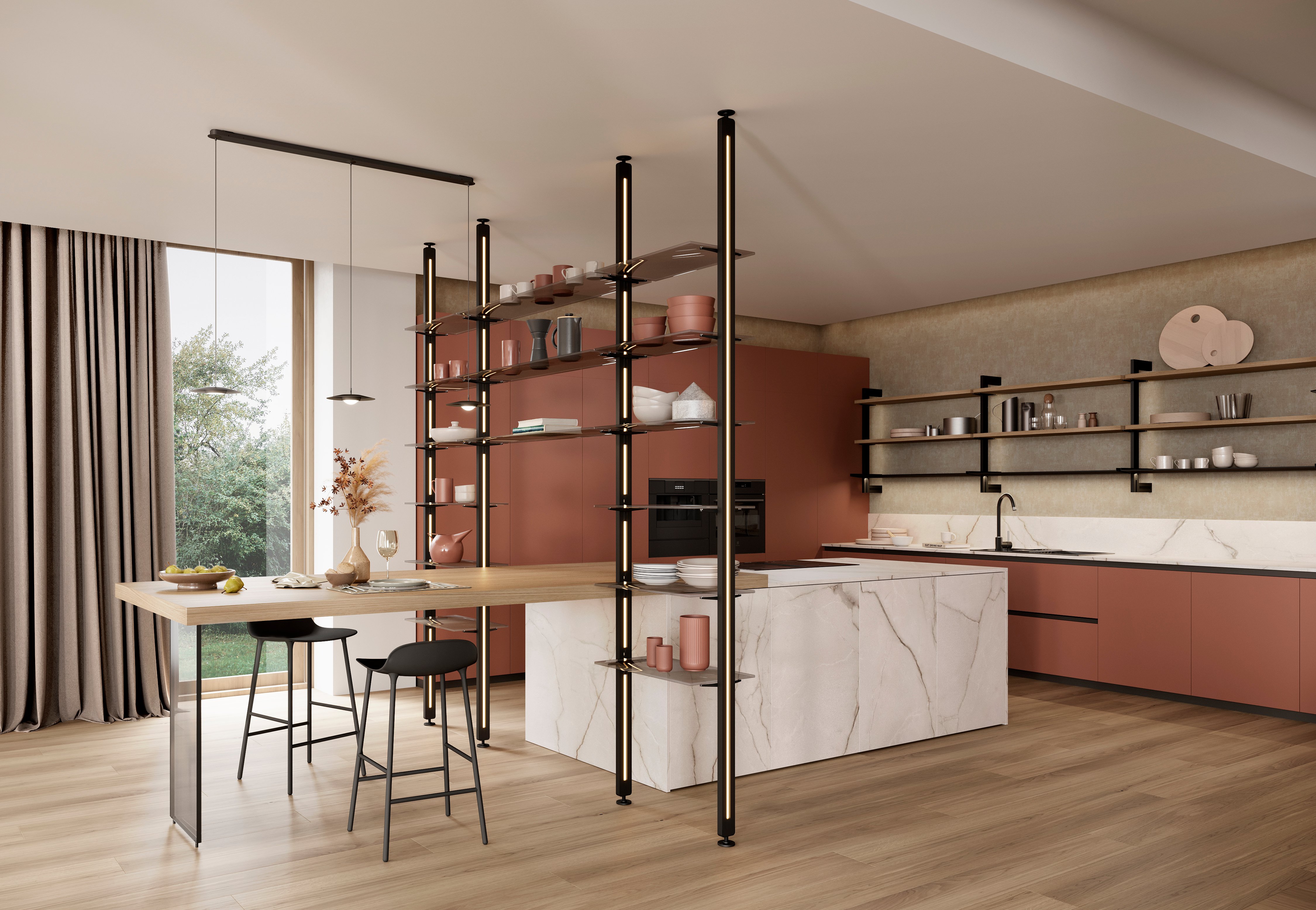 Zero in a kitchen
