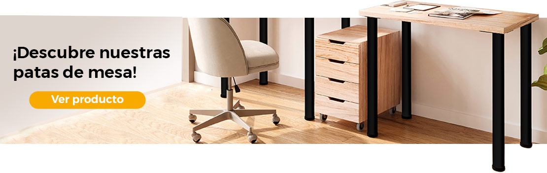 Nuevas patas de madera para muebles están accesíbles en el webshop